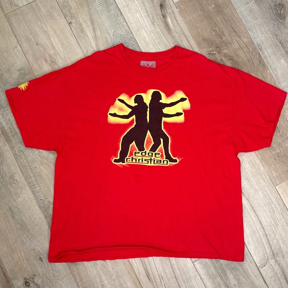 WWE Edge & Christian T-Shirt 3XL Red Pose-itively Awesome Graphic Tee